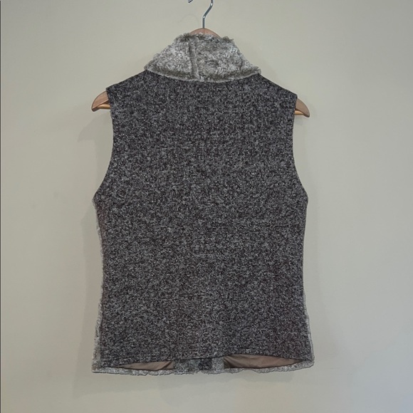 Tribal Brown Soft Faux Fur Vest - Picture 2 of 10